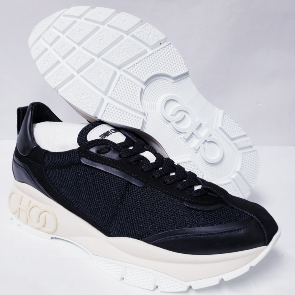 Jimmy Choo Men's Black Raine Sneakers EU 43 US Mens 10-10.5 (NIB)
